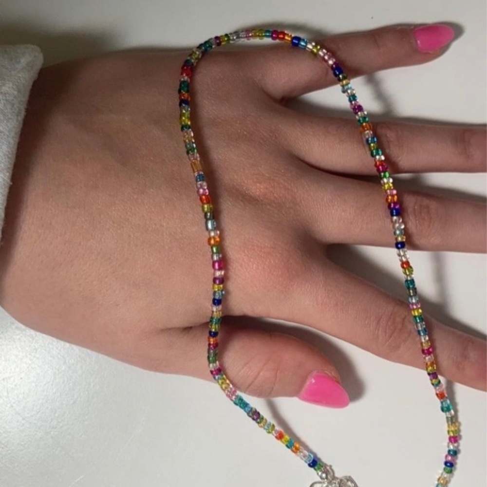 Rosa Nera Seed Bead Necklace